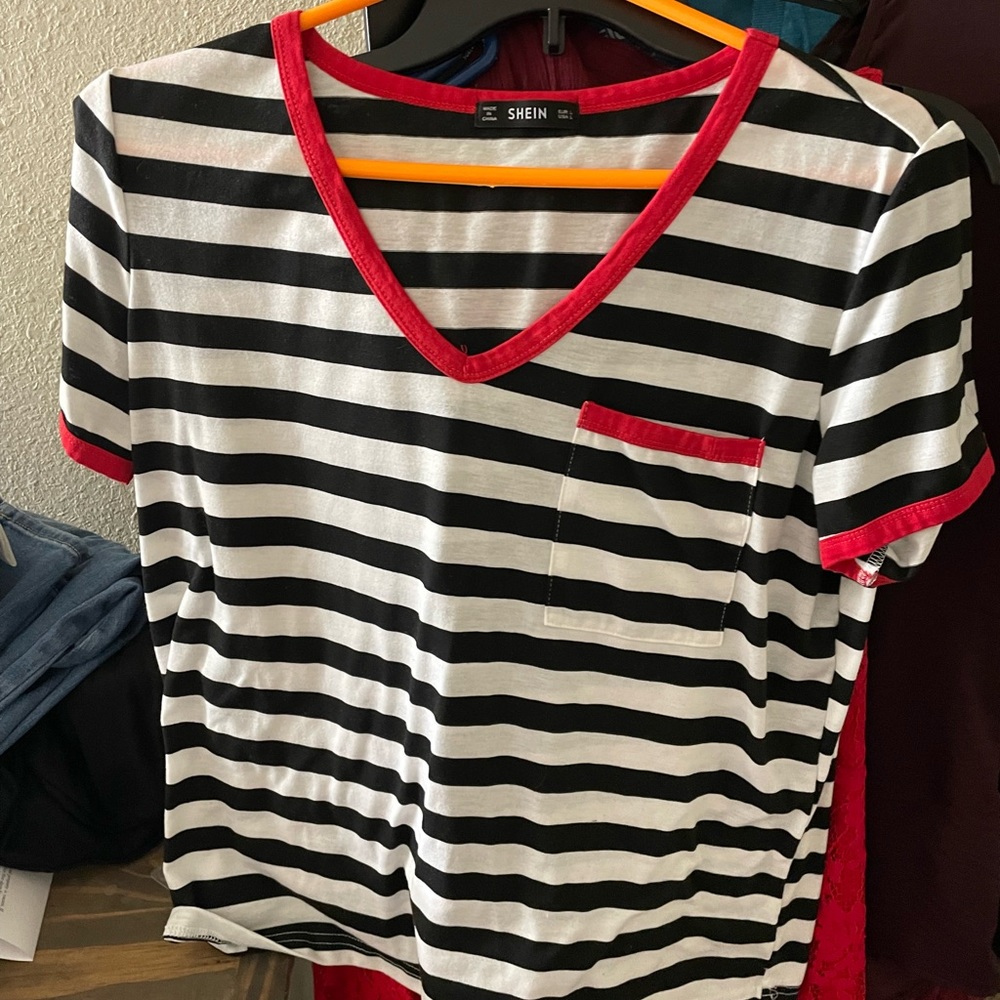 striped blouse